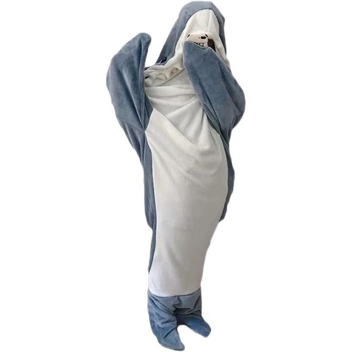 Cartoon Shark Sleeping Bag Pajamas Office Nap Shark Blanket