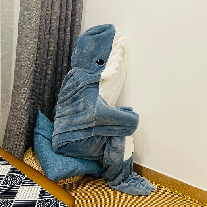 Cartoon Shark Sleeping Bag Pajamas Office Nap Shark Blanket