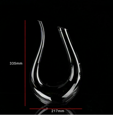 Crystal U-shaped 1500ml Wine Decanter Harp Swan Decanter Creative Wine